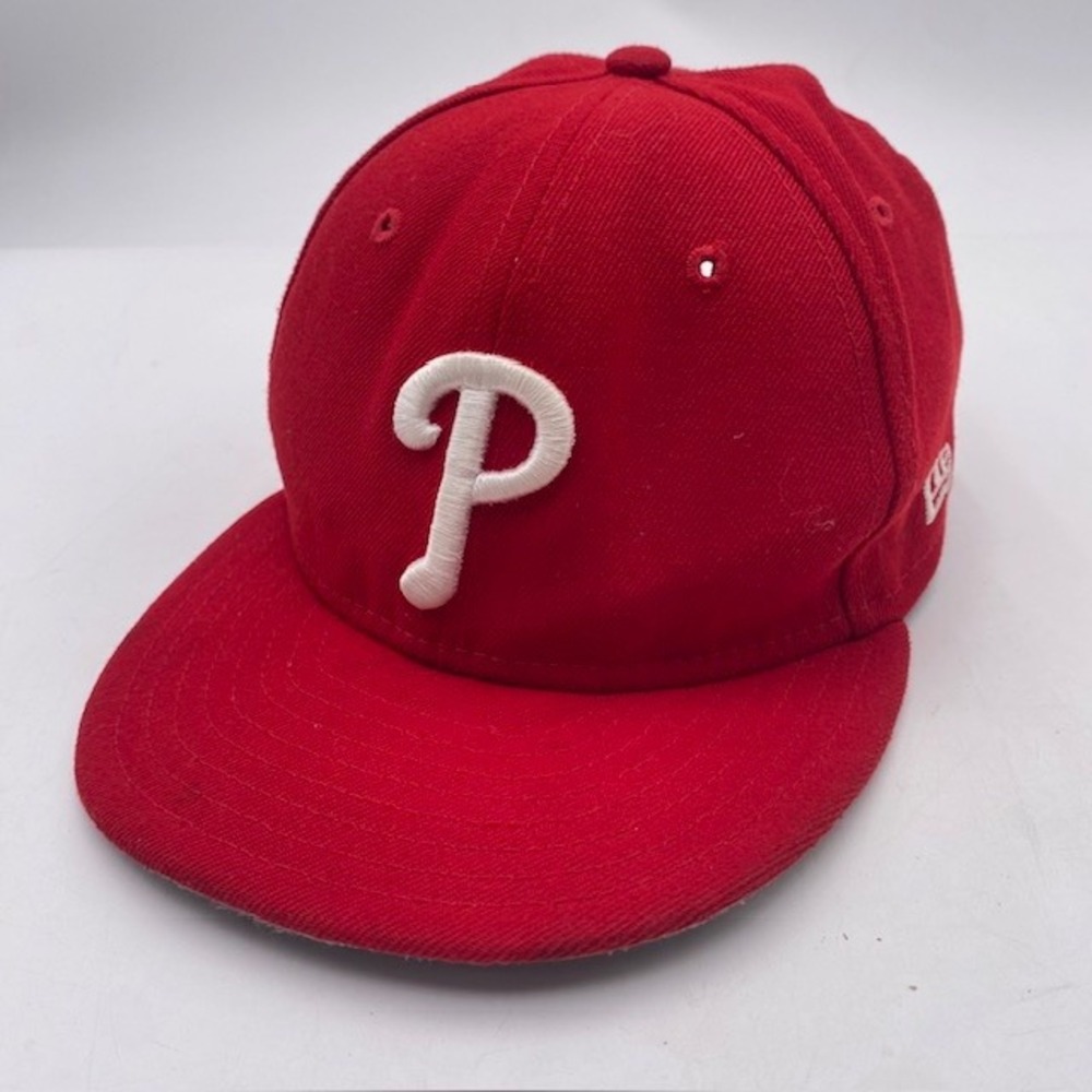 PHILLIES New Era 9FIFTY Snapback Hat Youth Red Embroidered MLB Baseball P Logo